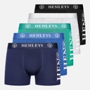 Mens Kelmack Five Pack Boxers Black/Peacoat/Blue/Grey Marl/Green
