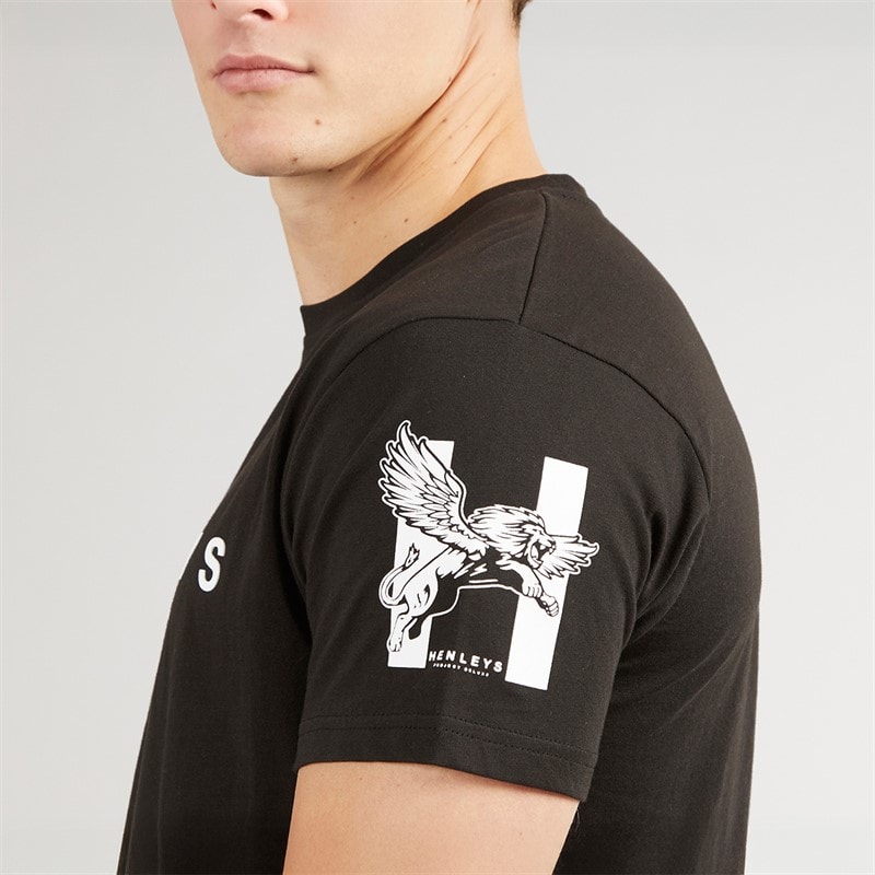 Mens Hentyme T-Shirt Black - Image 3