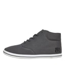 Mens Bevan High Canvas Pumps Charcoal Grey