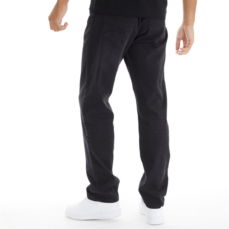 Mens Breeze Straight Fit Jeans Washed Black - Image 2