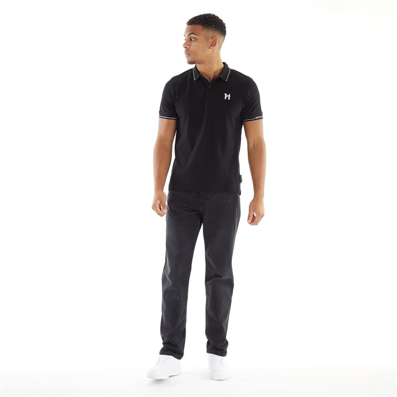 Mens Breeze Straight Fit Jeans Washed Black - Image 4