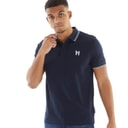 Mens Henflare Polo Shirt Navy