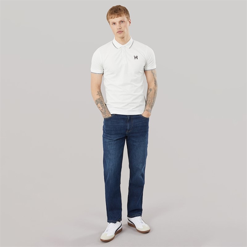 Mens Breeze Straight Fit Jeans Stone Wash - Image 4