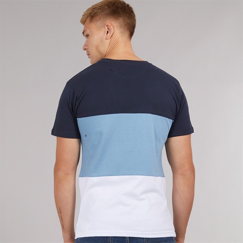 Mens Henpanel T-Shirt Navy - Image 2