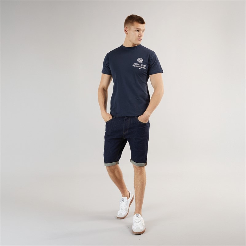 Mens Flex Denim Shorts Raw - Image 4