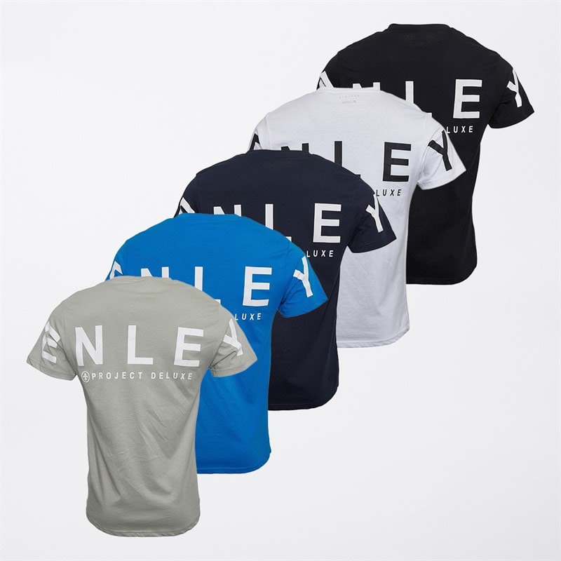 Mens Hensleeve Five Pack T-Shirts Assorted - Image 2