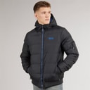 Mens Thinker Puffer Bomber Jacket Black