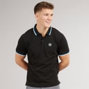 Mens Henalpha Polo Black