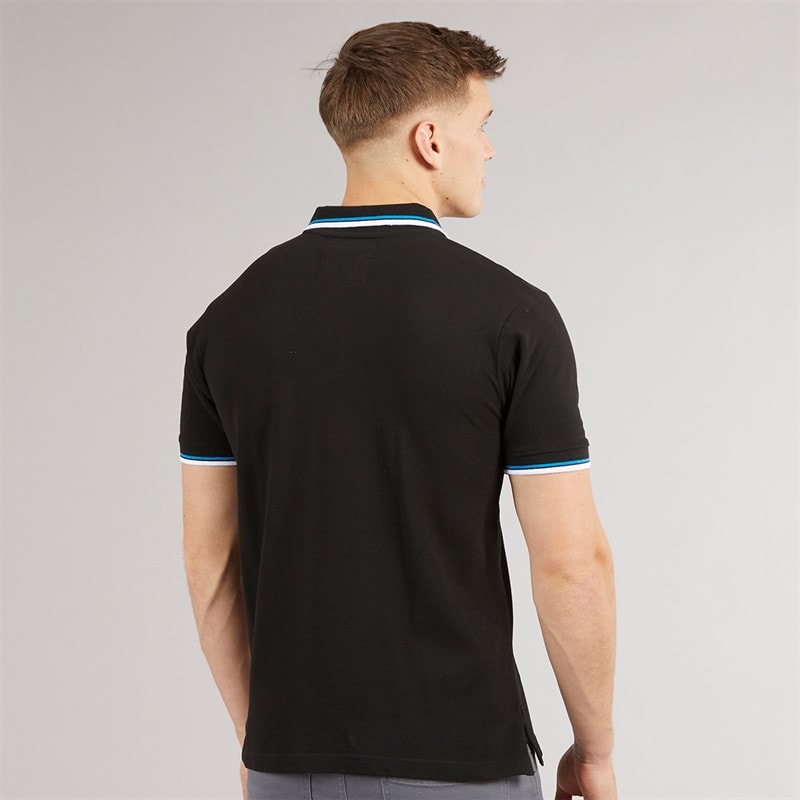 Mens Henalpha Polo Black - Image 2