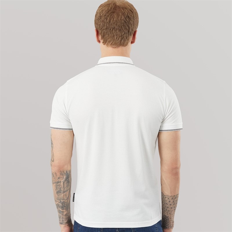 Mens Moorehen Polo Shirt White - Image 2