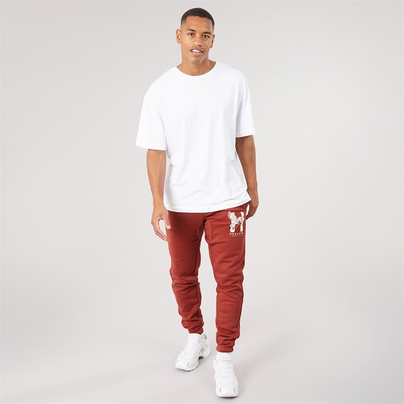 Mens Curveball Joggers Red - Image 4
