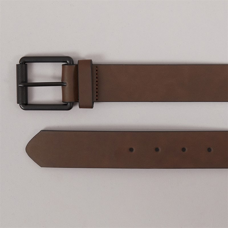 Mens Courtland Leather Belt Brown - Image 2