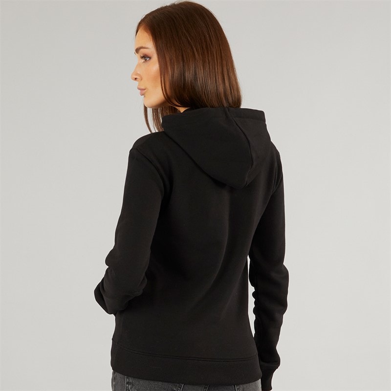 Womens FCUK Hoodie Black - Image 2