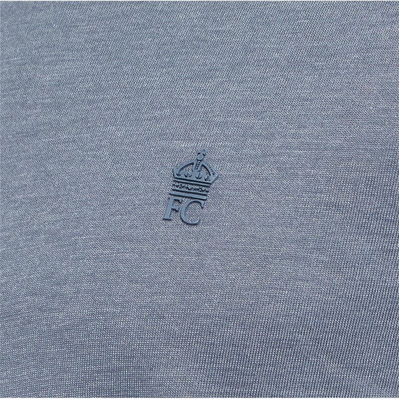 Mens Five Pack Crew T-Shirts Multi 4 - Chateaux Melange/Light Khaki/Light Blue Melange/Marine/White - Image 2