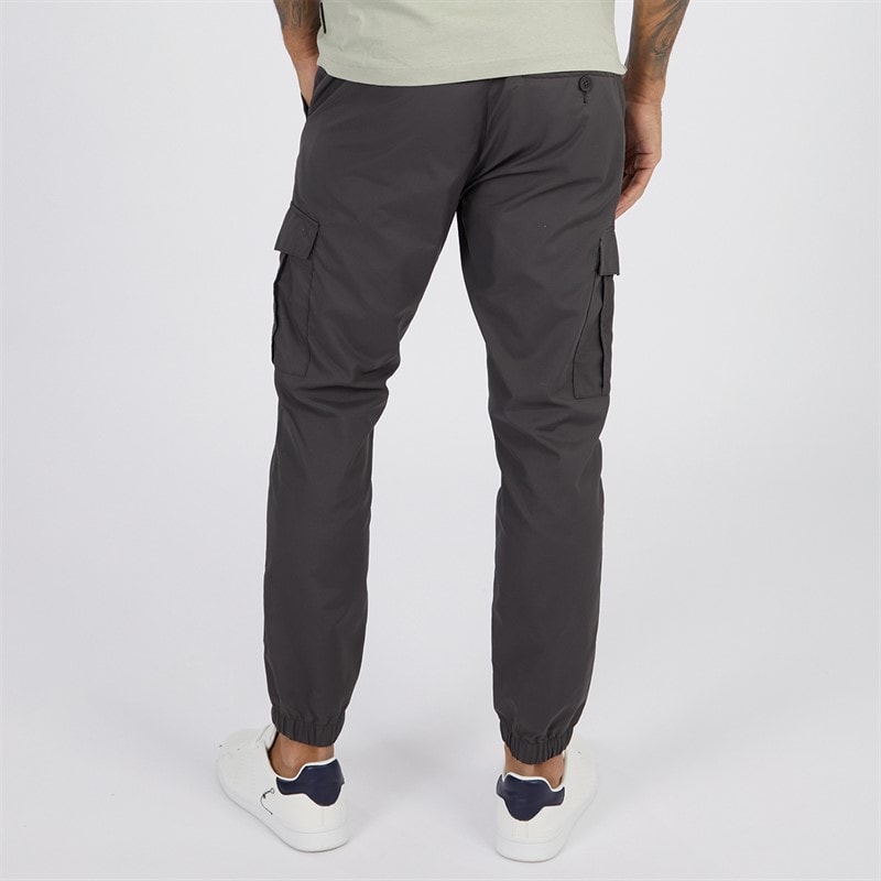 Mens Combat Tech Cargo Trousers Charcoal - Image 2