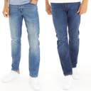 Mens Two Pack Slim Fit Jeans IND50/IND55