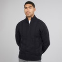 Mens 1/2 Zip Wool Jumper Marine