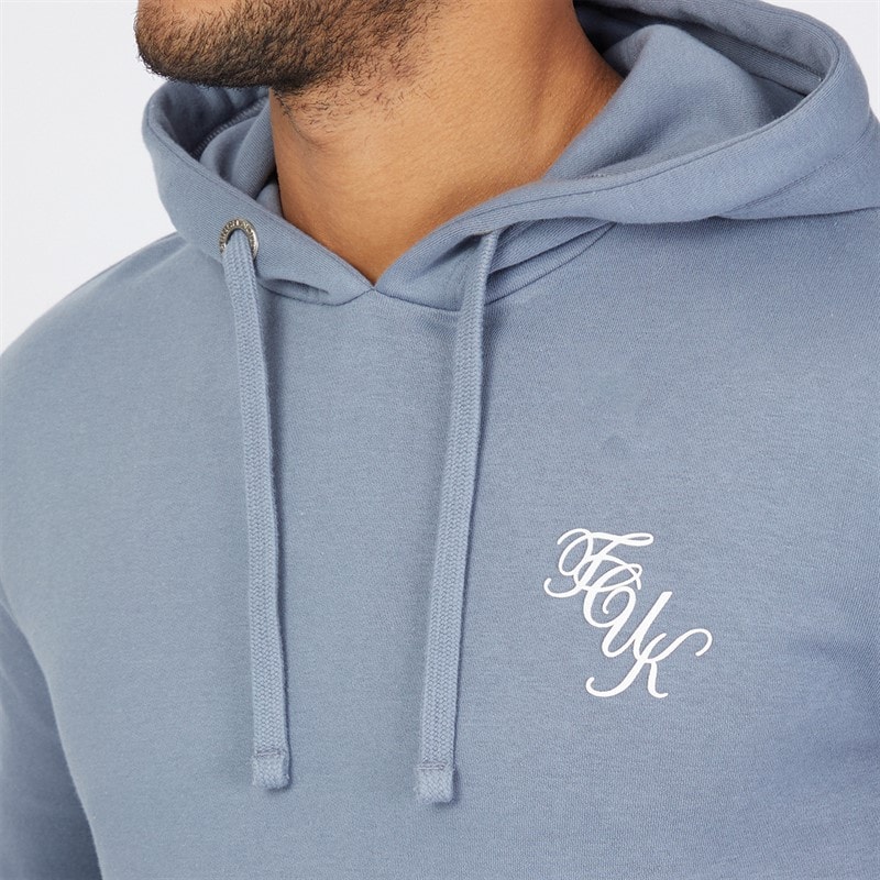 Mens Script Tracksuit Light Blue Melange/White - Image 3