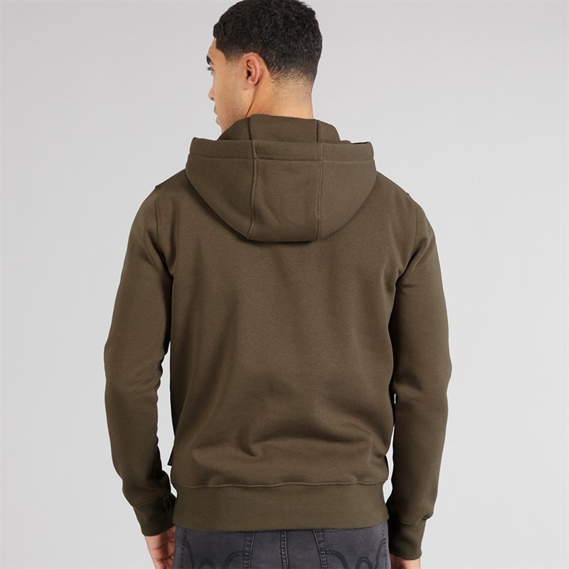 Mens Overhead Hoodie Khaki - Image 2