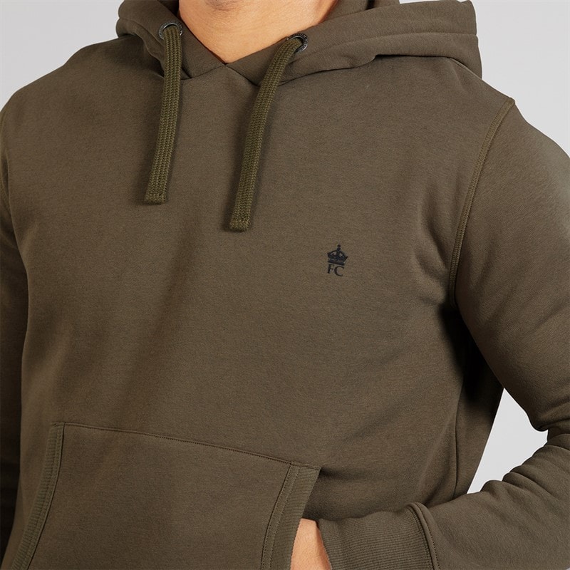Mens Overhead Hoodie Khaki - Image 3