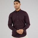 Mens Long Sleeve Oxford Shirt Solid Chateaux/Marine