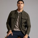 Mens Tech Overshirt Khaki