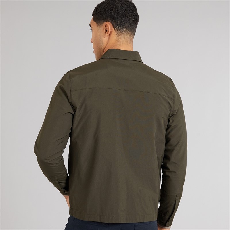 Mens Tech Overshirt Khaki - Image 2