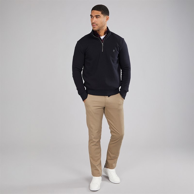 Mens FC 1/2 Zip Sweatshirt Marine - Image 4