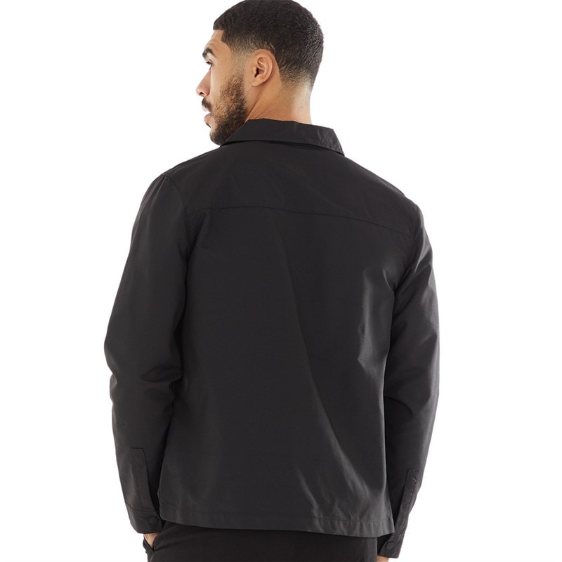 Mens Tech Overshirt Black - Image 2