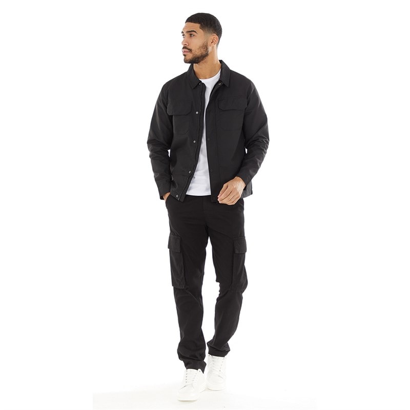 Mens Tech Overshirt Black - Image 3