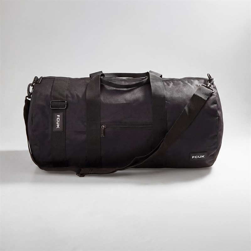 Mens FCUK Holdall Black/White - Image 2