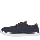 Mens FCUK Deck Canvas Pumps Navy