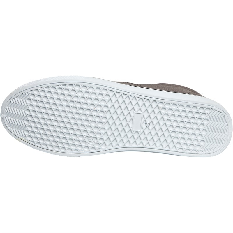 Mens FCUK Deck Canvas Pumps Grey - Image 2