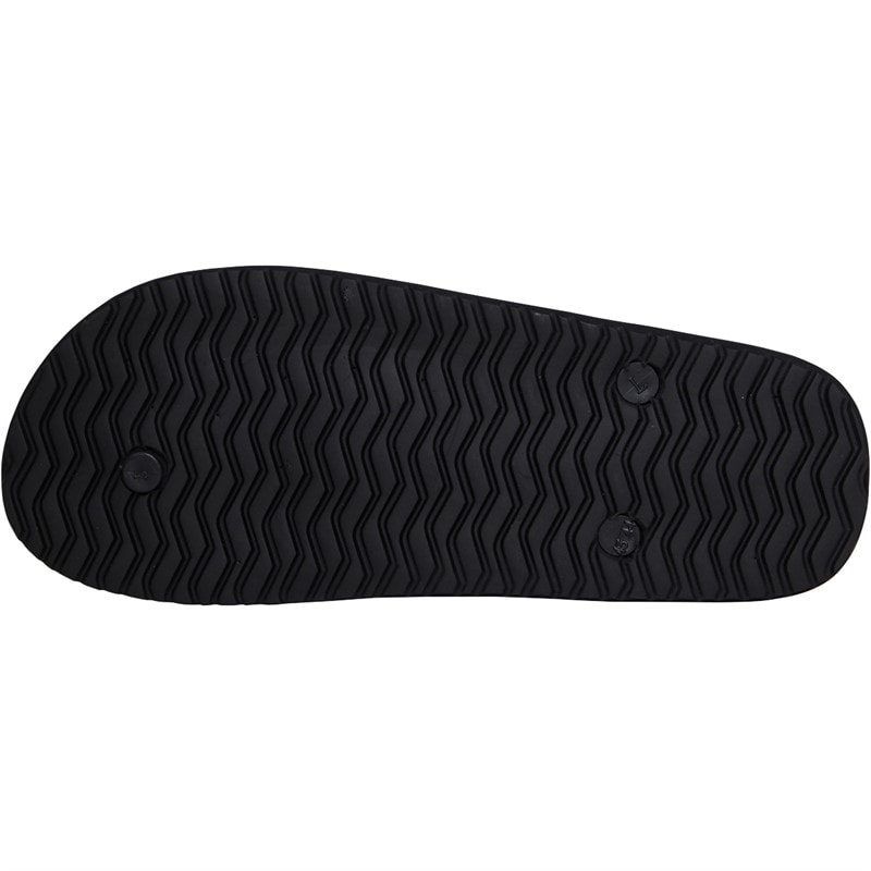 Mens FCUK Flip Flops Black - Image 3