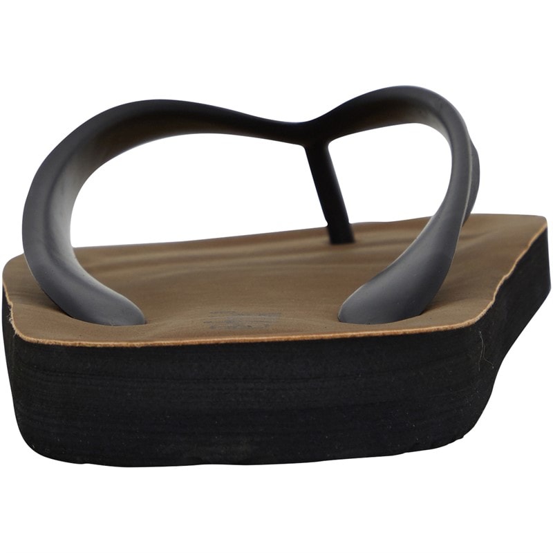Mens FCUK Flip Flops Black - Image 4