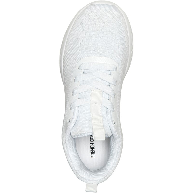 Womens V5 Lace Trainers White Mono - Image 4
