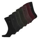 Mens Seven Pack Socks FC6 Black/Charcoal Melange/Marine/Chateaux/Chateaux Melange/Dark Green/Dark Green Melange