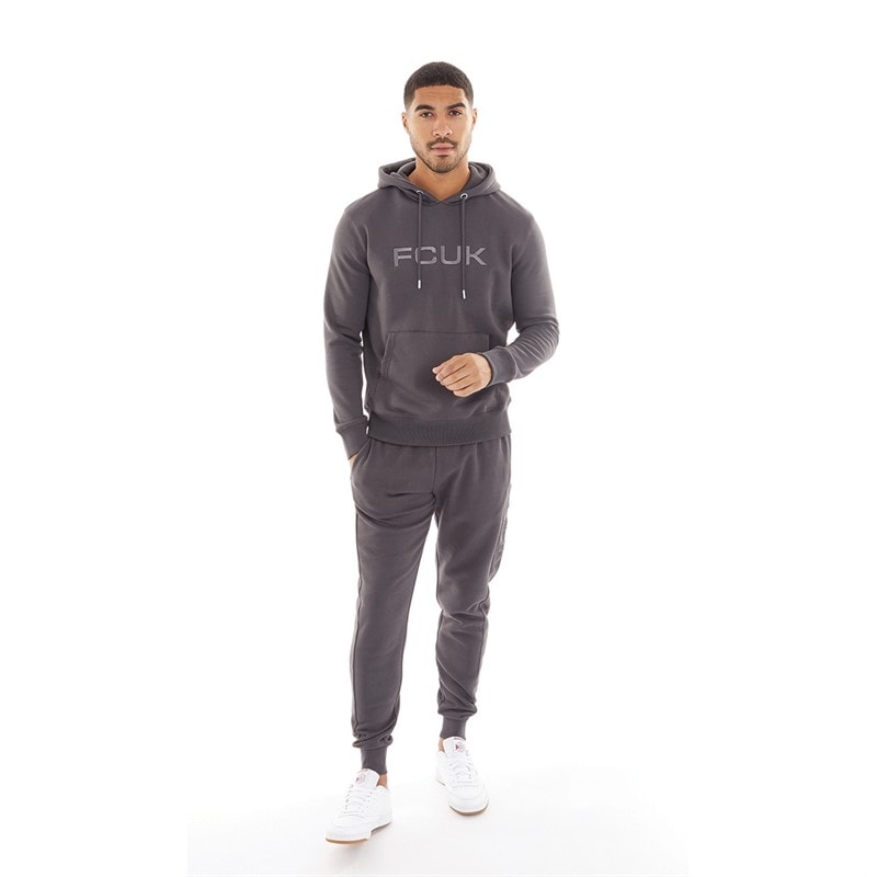 Mens Tonal Joggers Solid Dark Grey - Image 3