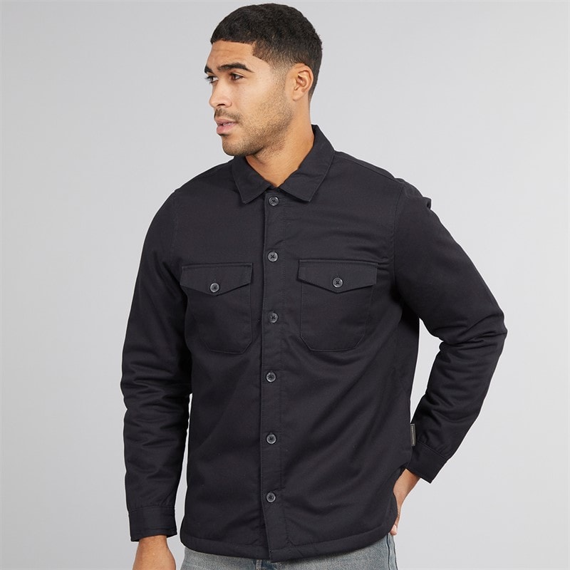 Mens Worker Borg Overshirt Marine - Image 5