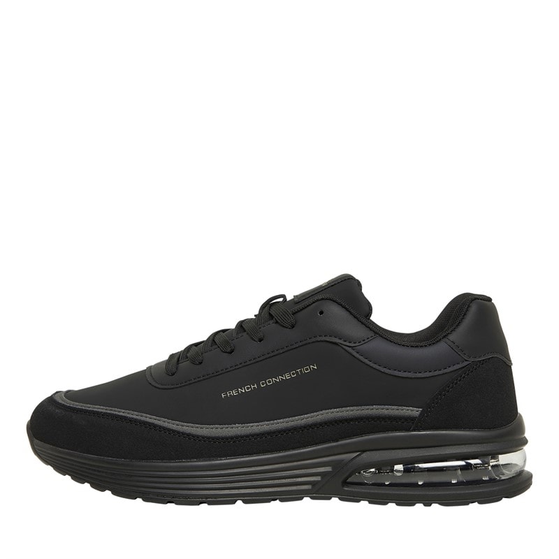 Mens Bubble Trainers Black Mono - Image 1