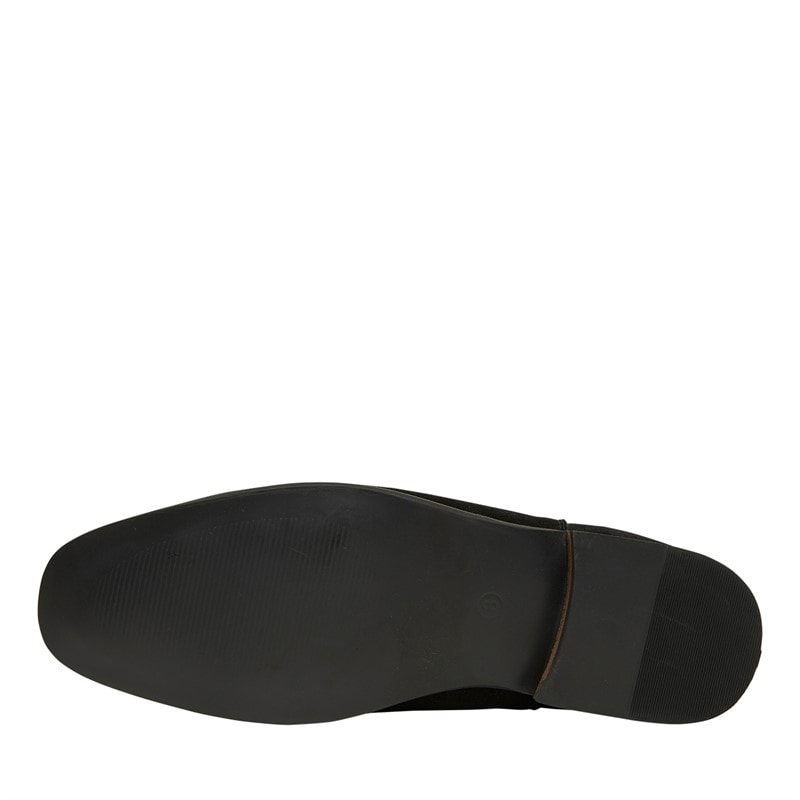 Mens Suede Chelsea Boots Black - Image 2