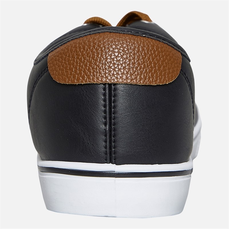 Mens Deck PU Shoes Black - Image 3