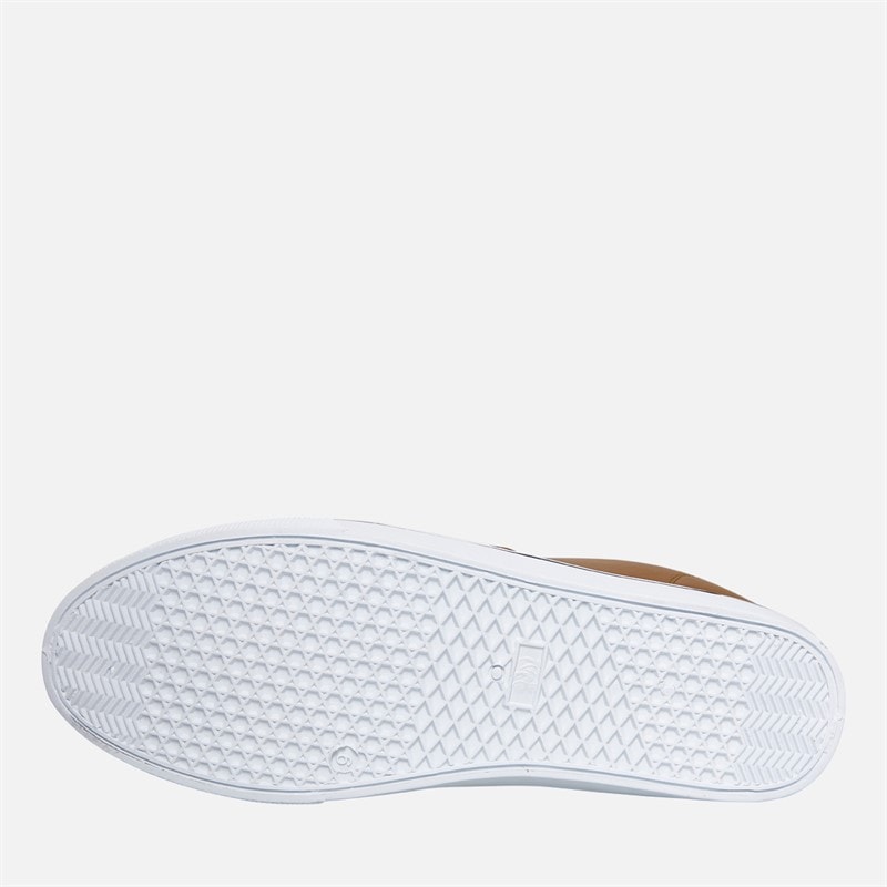 Mens Deck PU Shoes Brown - Image 2