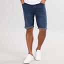 Mens Denim 2 Shorts Ind50 - Midwash