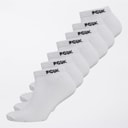 Mens FCUK Seven Pack Trainer Socks White/Black