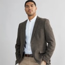 Mens Tweed Blazer Brown