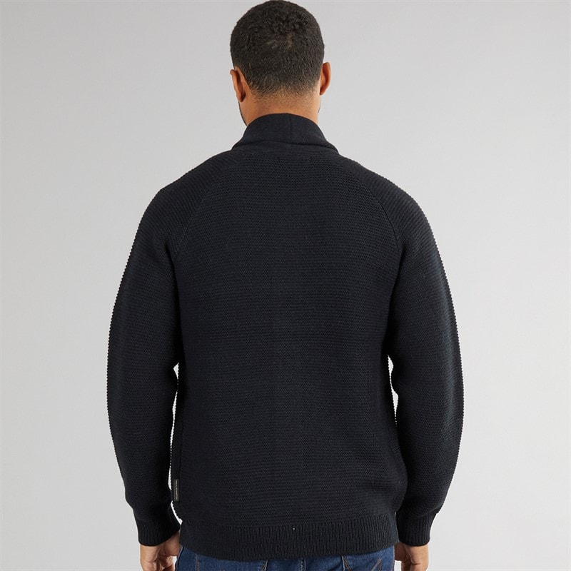 Mens 5 Shawl Cardigan Marine - Image 2