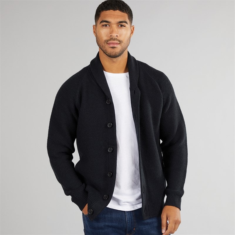 Mens 5 Shawl Cardigan Marine - Image 3