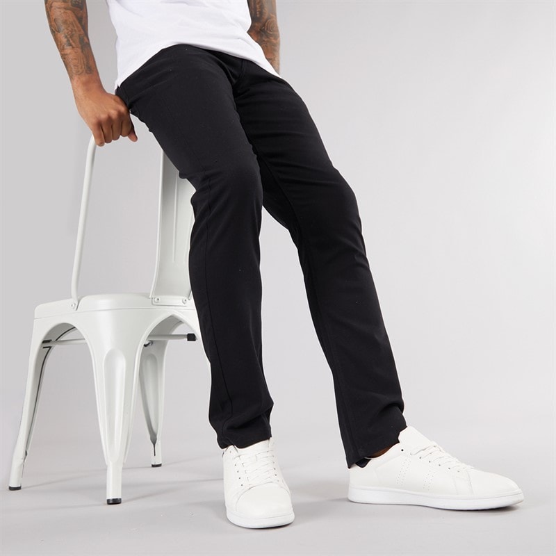 French Connection Mens Five Pocket Chinos Black