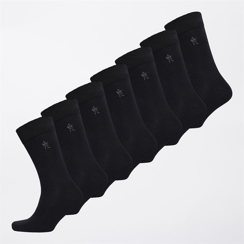 Mens FC Seven Pack Socks FC2 Marine - Image 1